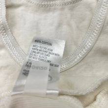 Load image into Gallery viewer, Unisex Anko, white cotton singlet top, GUC, size 000,  