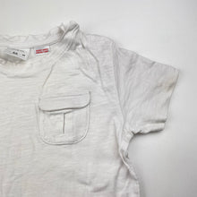 Load image into Gallery viewer, Boys Zara, white cotton t-shirt / top, FUC, size 2-3,  
