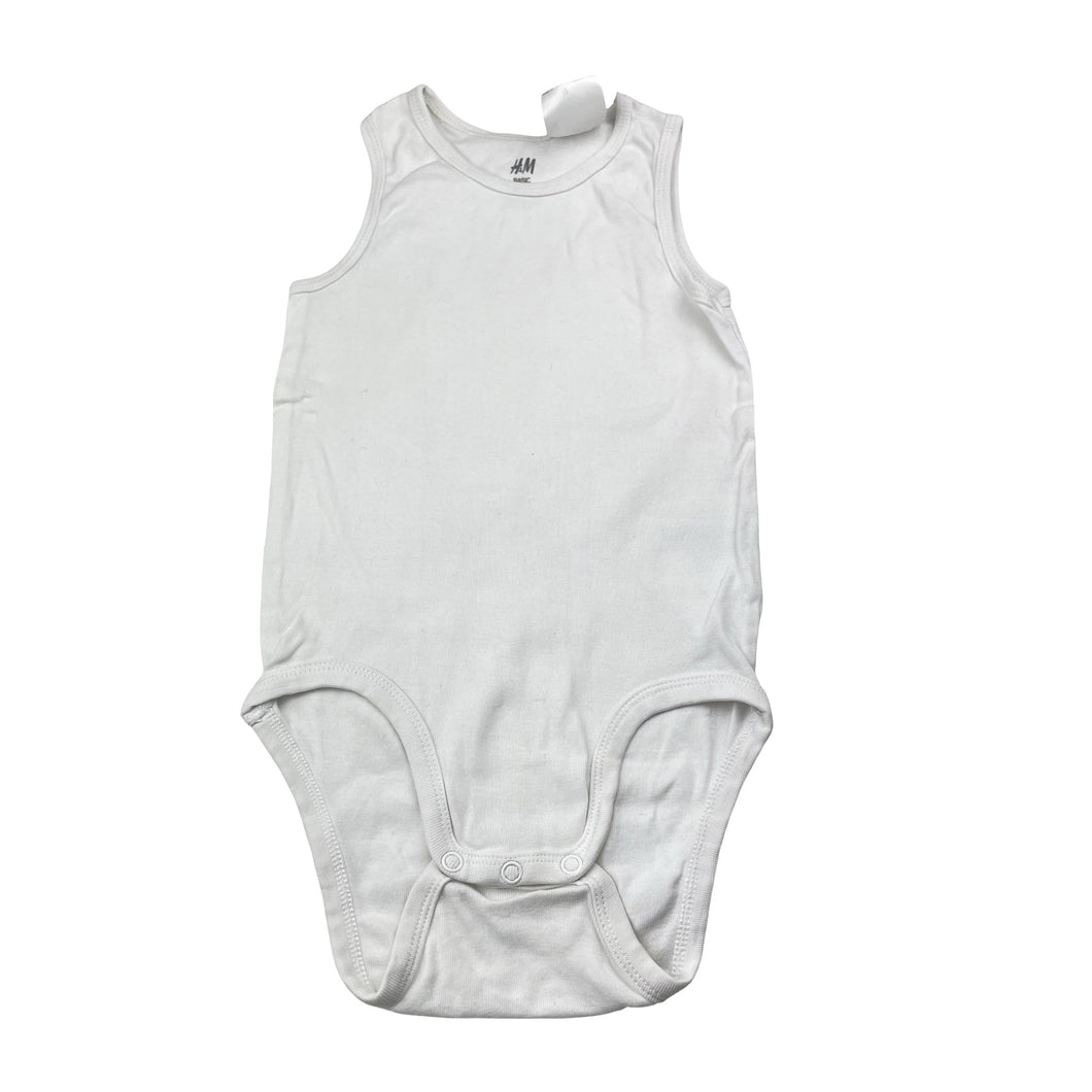 Unisex H&M, organic cotton singletsuit romper, GUC, size 2,  