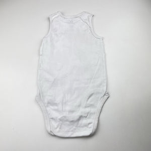 Unisex H&M, organic cotton singletsuit romper, GUC, size 2,  
