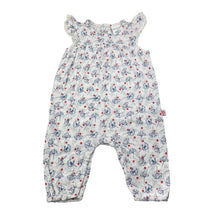 Load image into Gallery viewer, Girls Marquise, floral cotton romper, GUC, size 00,  