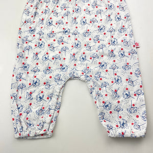 Girls Marquise, floral cotton romper, GUC, size 00,  