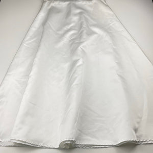 Girls Us Angels, white satin formal/communion dress, GUC, size 8, L: 94cm