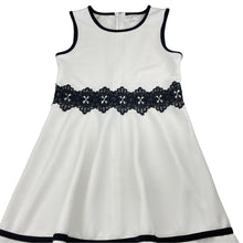 Load image into Gallery viewer, Girls Origami, white &amp; black party / formal dress, light marks, FUC, size 14, L: 77cm