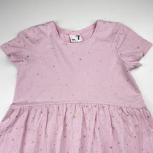 Load image into Gallery viewer, Girls Cotton On, pink cotton t-shirt dress, FUC, size 7, L: 60cm