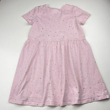 Load image into Gallery viewer, Girls Cotton On, pink cotton t-shirt dress, FUC, size 7, L: 60cm