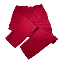 Load image into Gallery viewer, Boys red, lightweight pants, elasticated, Inside leg: 48cm, EUC, size 6,  
