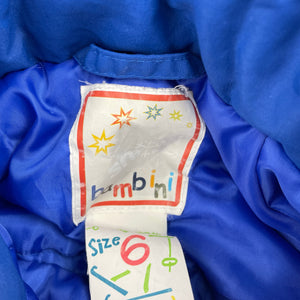 Unisex Snow Bambini, all-in-one ski / snowsuit, light wear on cuffs, FUC, size 6,  