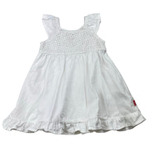 Load image into Gallery viewer, Girls Levis, white cotton / viscose dress, FUC, size 12 months, L: 41cm