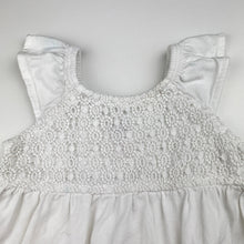 Load image into Gallery viewer, Girls Levis, white cotton / viscose dress, FUC, size 12 months, L: 41cm