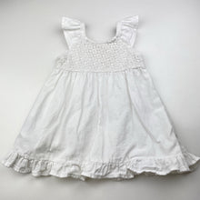 Load image into Gallery viewer, Girls Levis, white cotton / viscose dress, FUC, size 12 months, L: 41cm
