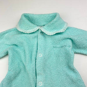 Unisex Bonds, classic terry wondersuit coverall / romper, GUC, size 000,  