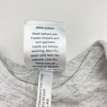 Load image into Gallery viewer, Unisex 4 Baby, grey marle cotton bodysuit / romper, GUC, size 000,  