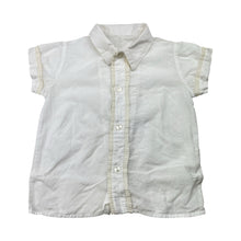 Load image into Gallery viewer, Girls vintage, lightweight short sleeve blouse, no labels, L: 33cm, armpit to armpit: 28cm, EUC, size 1-2,  
