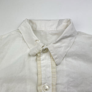 Girls vintage, lightweight short sleeve blouse, no labels, L: 33cm, armpit to armpit: 28cm, EUC, size 1-2,  