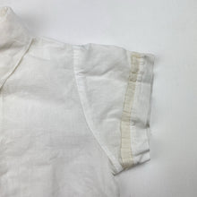 Load image into Gallery viewer, Girls vintage, lightweight short sleeve blouse, no labels, L: 33cm, armpit to armpit: 28cm, EUC, size 1-2,  