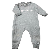 Load image into Gallery viewer, Unisex Bonds, Tech Sweats zip romper, discolouration, FUC, size 0,  