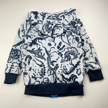 Load image into Gallery viewer, Boys H&amp;T, lightweight zip hoodie sweater, dinosaurs, FUC, size 4,  