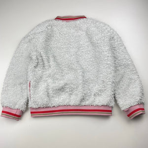 Girls Mango, fleece zip up sweater, FUC, size 6,  