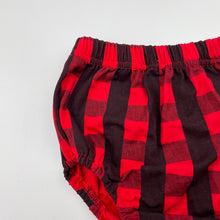 Load image into Gallery viewer, Girls checked, cotton nappy cover / bloomers, EUC, size 2,  