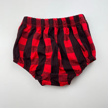 Load image into Gallery viewer, Girls checked, cotton nappy cover / bloomers, EUC, size 2,  
