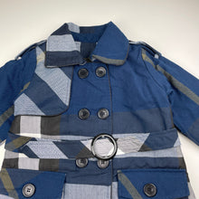 Load image into Gallery viewer, Girls lightweight, jacket / coat, no labels, L: 54cm, armpit to armpit: 35cm, shoulder to cuff: 41cm, GUC, size 6,  