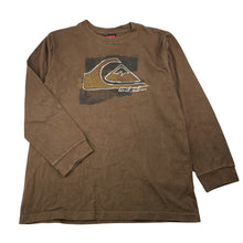 Load image into Gallery viewer, Boys Quiksilver, cotton long sleeve tee / top, no size, armpit to armpit: 38cm, shoulder to cuff: 43cm, FUC, size 7-8,  
