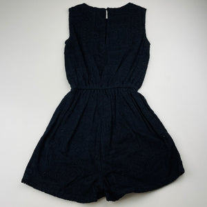 Girls Miss Understood, cotton lined lace playsuit, EUC, size 7,  