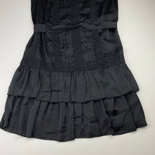 Load image into Gallery viewer, Girls New Look, lightweight party/formal dress, lace panels, GUC, size 12, L: 81cm