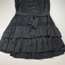 Load image into Gallery viewer, Girls New Look, lightweight party/formal dress, lace panels, GUC, size 12, L: 81cm