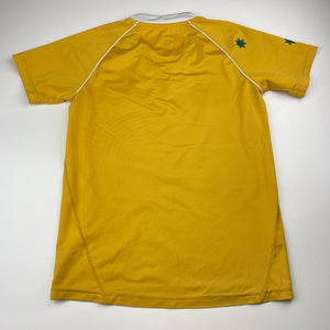 Boys ASICS, Authentic Wallabies Rugby top, light marks back hem, FUC, size 10,  