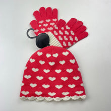 Load image into Gallery viewer, Girls H&amp;T, knitted hat / beanie &amp; gloves, NEW, size 4-6,  