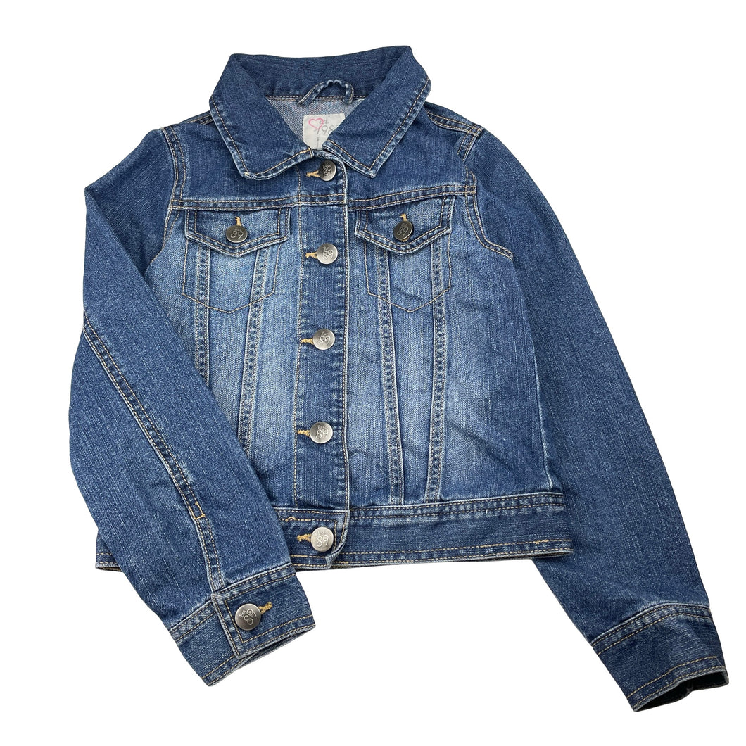 Girls The Place, blue denim jacket, GUC, size 7-8,  