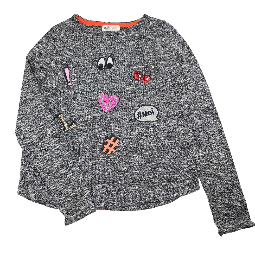 Girls H&M, lightweight knit sweater / long sleeve top, GUC, size 11-12,  