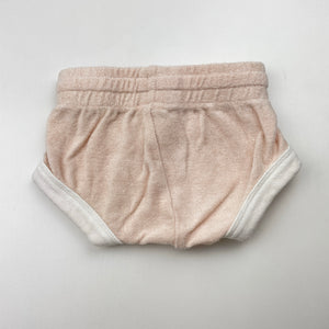 Girls Baby Berry, pink terry cotton shorts, elasticated, EUC, size 00,  