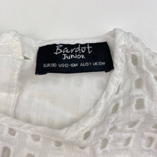 Load image into Gallery viewer, Girls Bardot Junior, cotton lined short sleeve dress, GUC, size 1, L: 38cm