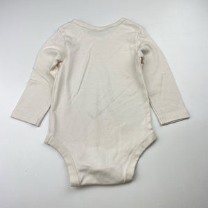 Unisex Target, soft feel organic cotton bodysuit / romper, EUC, size 0,  
