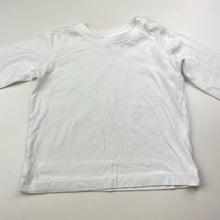 Load image into Gallery viewer, Unisex Baby Berry, white cotton long sleeve tee / top, EUC, size 0,  