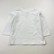 Load image into Gallery viewer, Unisex Baby Berry, white cotton long sleeve tee / top, EUC, size 0,  