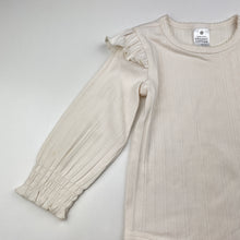 Load image into Gallery viewer, Girls Target, ribbed organic cotton blend bodysuit / romper, EUC, size 1,  