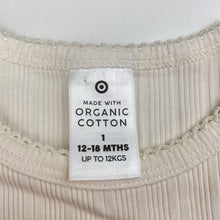 Load image into Gallery viewer, Girls Target, ribbed organic cotton blend bodysuit / romper, EUC, size 1,  