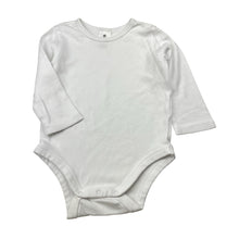 Load image into Gallery viewer, Unisex Target, white organic cotton bodysuit / romper, EUC, size 0,  
