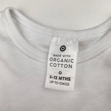 Load image into Gallery viewer, Unisex Target, white organic cotton bodysuit / romper, EUC, size 0,  