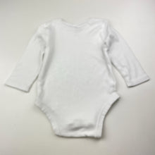 Load image into Gallery viewer, Unisex Target, white organic cotton bodysuit / romper, EUC, size 0,  