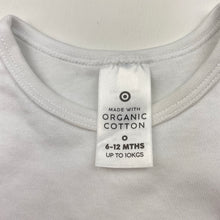 Load image into Gallery viewer, Unisex Target, white organic cotton bodysuit / romper, GUC, size 0,  