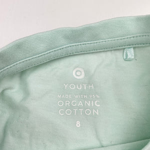 Girls Target, organic cotton tee / top, GUC, size 8,  