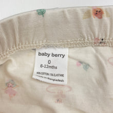 Load image into Gallery viewer, Girls Baby Berry, stretchy leggings / bottoms, fairies, EUC, size 0,  