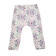 Load image into Gallery viewer, Girls Baby Berry, stretchy floral leggings / bottoms, EUC, size 0,  