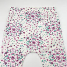 Load image into Gallery viewer, Girls Baby Berry, stretchy floral leggings / bottoms, EUC, size 0,  