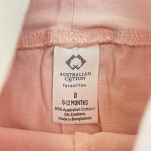 Load image into Gallery viewer, Girls Favourites, Aust cotton blend leggings / bottoms, GUC, size 0,  